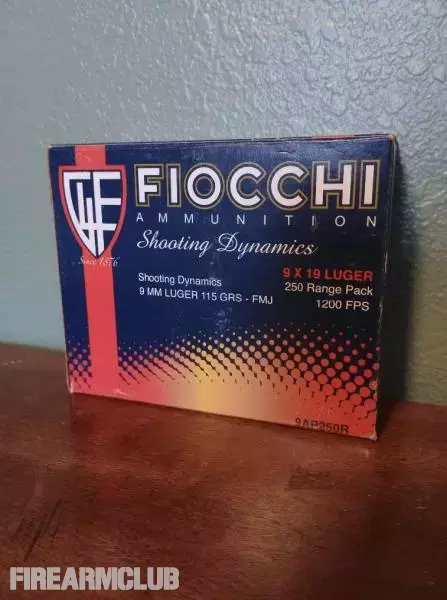 Fiocchi 9mm Luger 250 Rd Pack Ammo