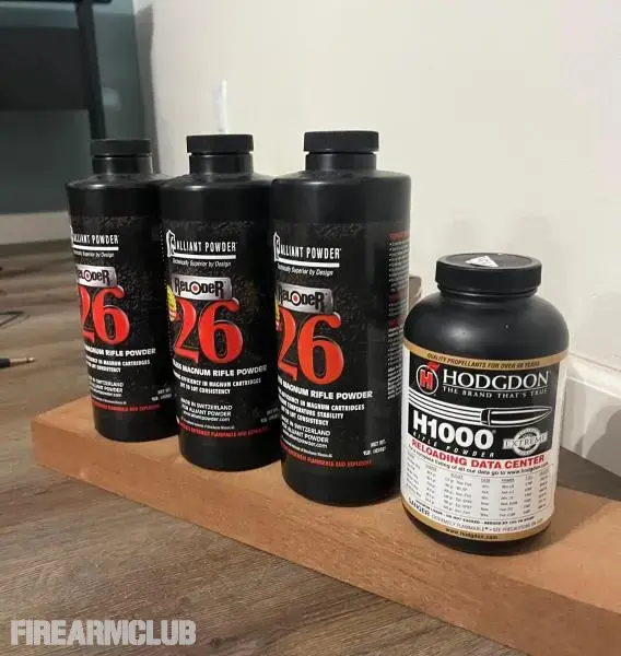 Reloder 26 and Hodgdon H1000 for sale, 4lbs